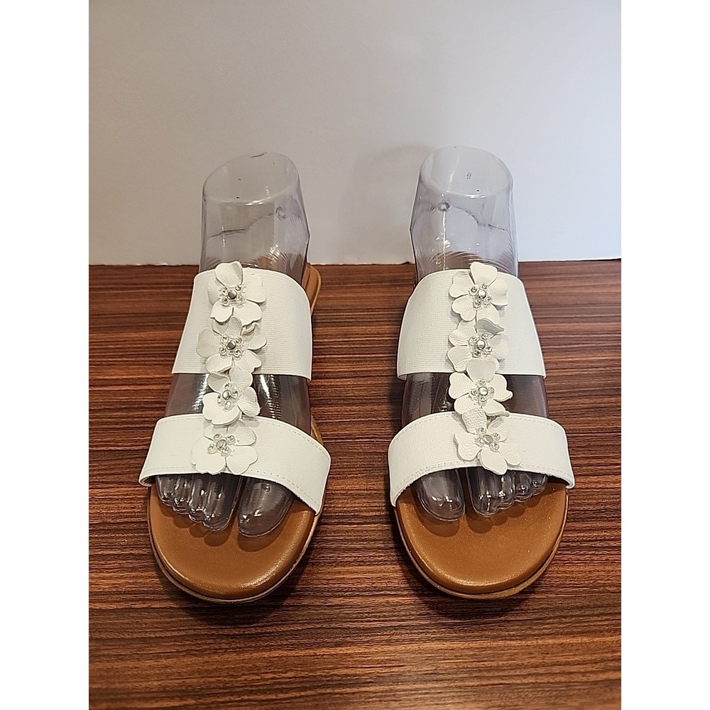 Italiana By Italian Shoemakers‎ Sz 6 Is Jessa  Women's Wedge Sandals Crystals